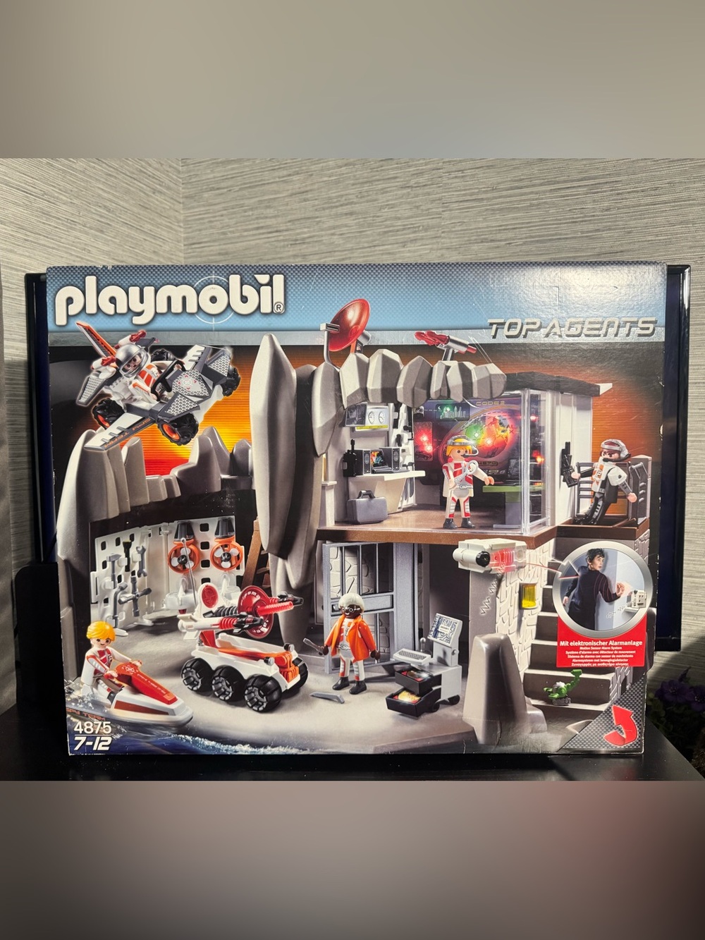 VINTAGE Playmobil 4875 Top Agents Secret Agent HQ Open Box SEALEDpackages! 2010!